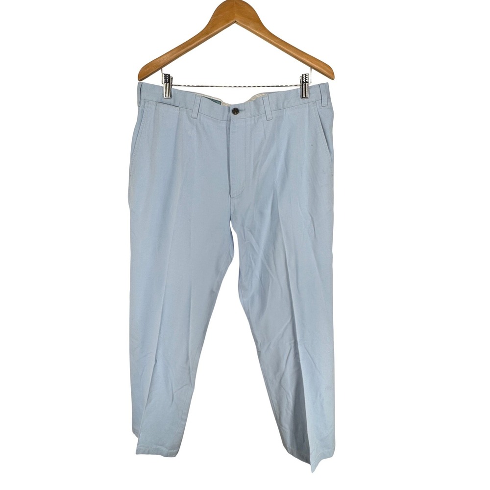 Castaway Nantucket Island‎ Mens Light Blue Chinos Flat Front Size 38x34 Luxury